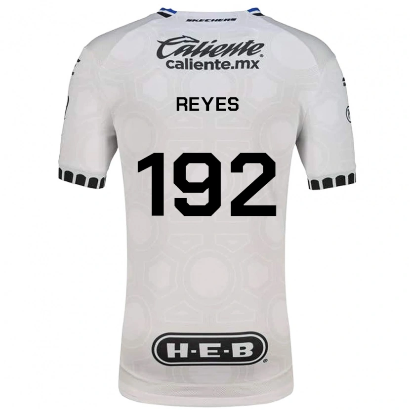 Danxen Niño Camiseta Emiliano Reyes #192 Blanco Negro Azul 1ª Equipación 2026/27 La Camisa México