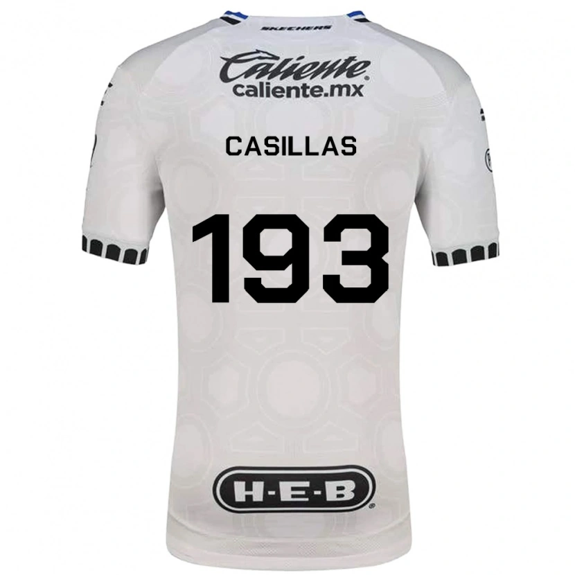 Danxen Niño Camiseta Mauricio Casillas #193 Blanco Negro Azul 1ª Equipación 2026/27 La Camisa México