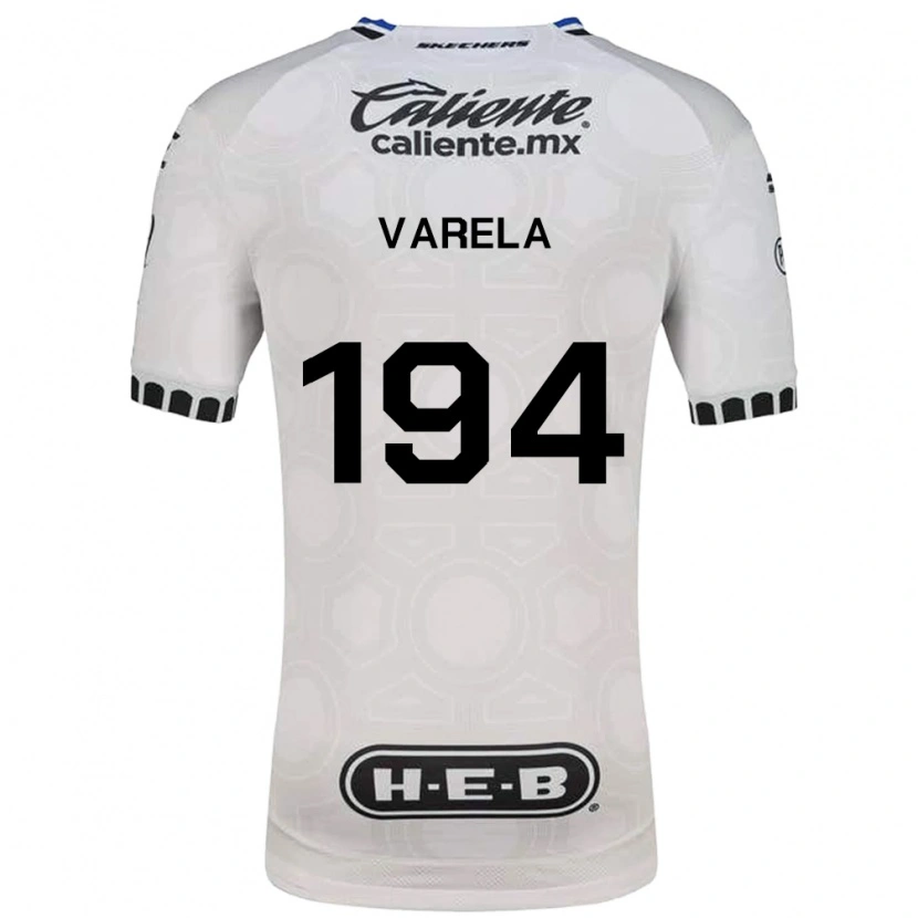 Danxen Niño Camiseta José Varela #194 Blanco Negro Azul 1ª Equipación 2026/27 La Camisa México