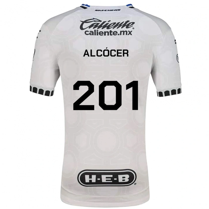 Danxen Niño Camiseta Julián Alcócer #201 Blanco Negro Azul 1ª Equipación 2026/27 La Camisa México
