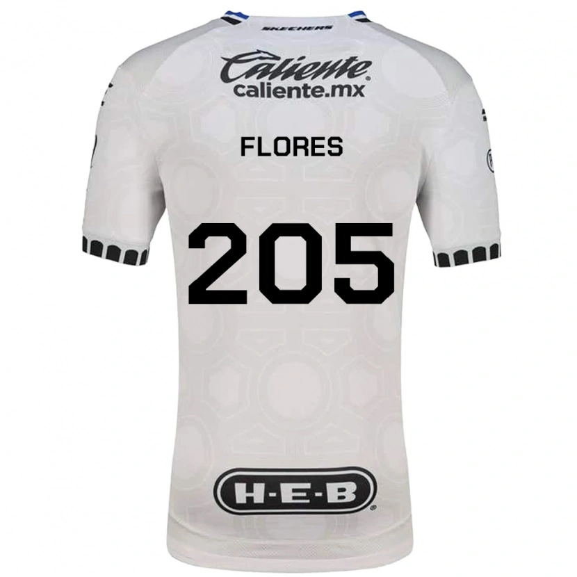 Danxen Niño Camiseta Rolando Flores #205 Blanco Negro Azul 1ª Equipación 2026/27 La Camisa México
