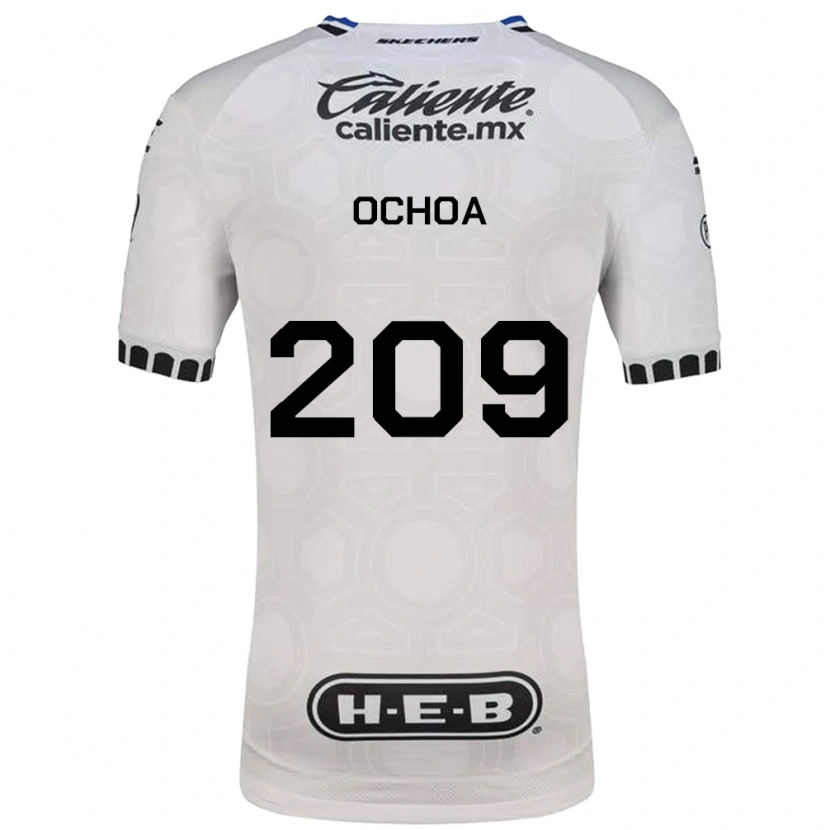 Danxen Niño Camiseta José Ochoa #209 Blanco Negro Azul 1ª Equipación 2026/27 La Camisa México