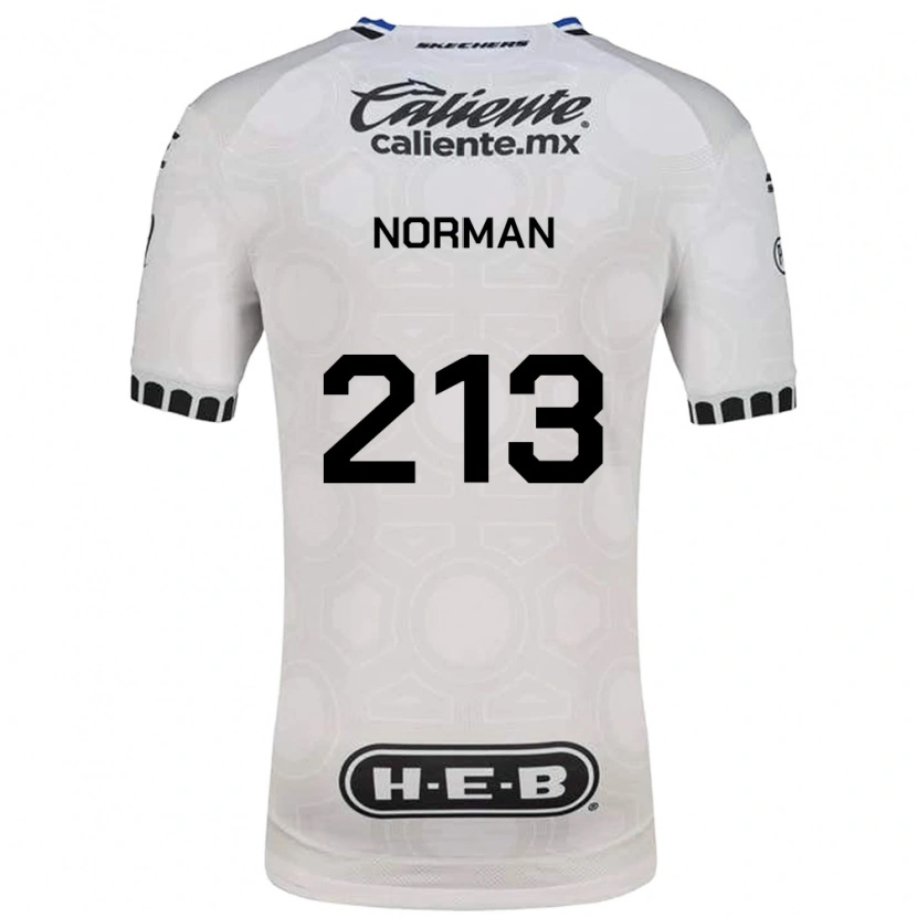 Danxen Niño Camiseta Humberto Norman #213 Blanco Negro Azul 1ª Equipación 2026/27 La Camisa México