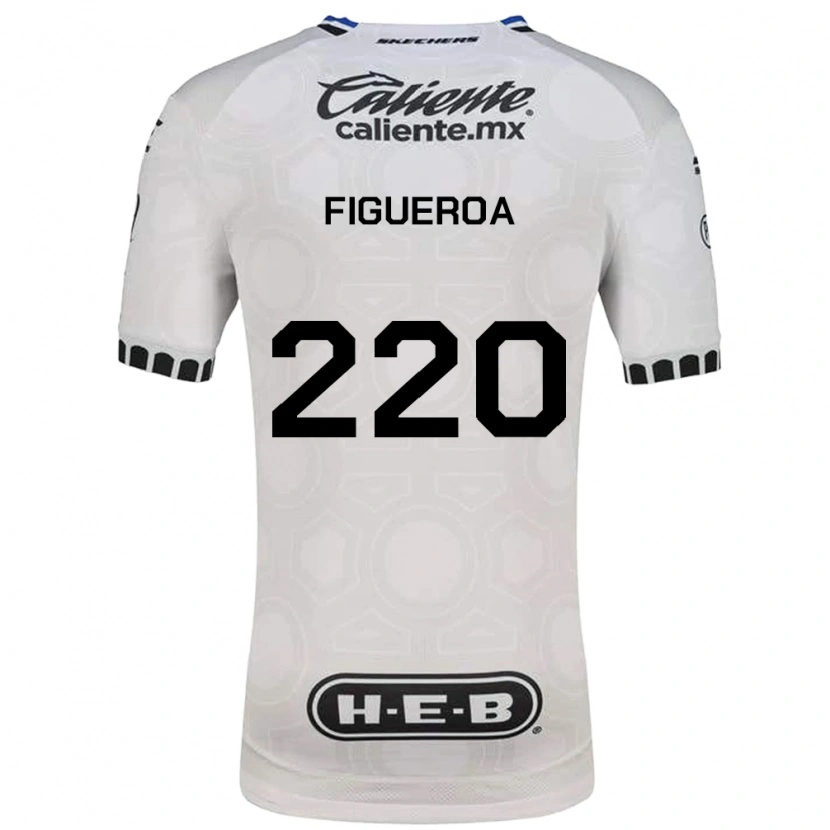 Danxen Niño Camiseta Christopher Figueroa #220 Blanco Negro Azul 1ª Equipación 2026/27 La Camisa México