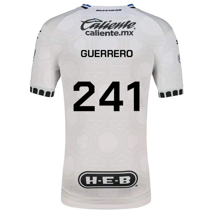 Danxen Niño Camiseta Emiliano Guerrero #241 Blanco Negro Azul 1ª Equipación 2026/27 La Camisa México