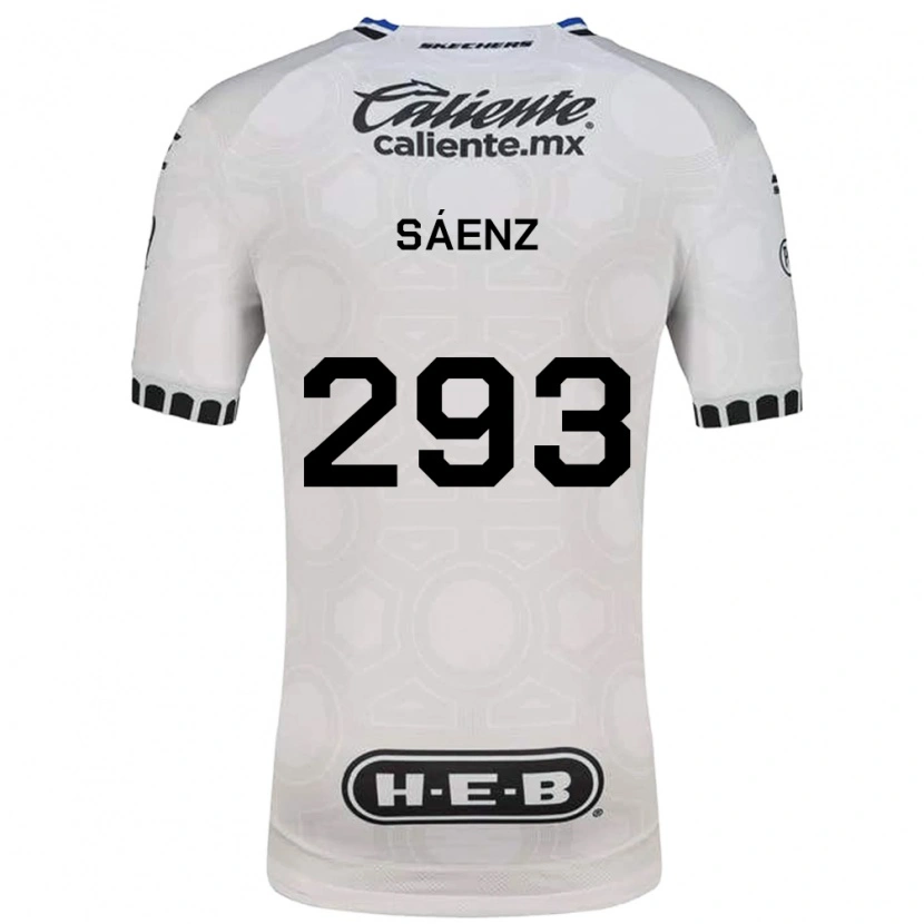 Danxen Niño Camiseta Nicolás Sáenz #293 Blanco Negro Azul 1ª Equipación 2026/27 La Camisa México