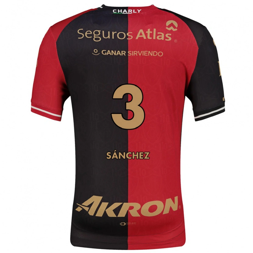 Danxen Niño Camiseta Jorge Sánchez #3 Rojo Negro Marrón 1ª Equipación 2026/27 La Camisa México