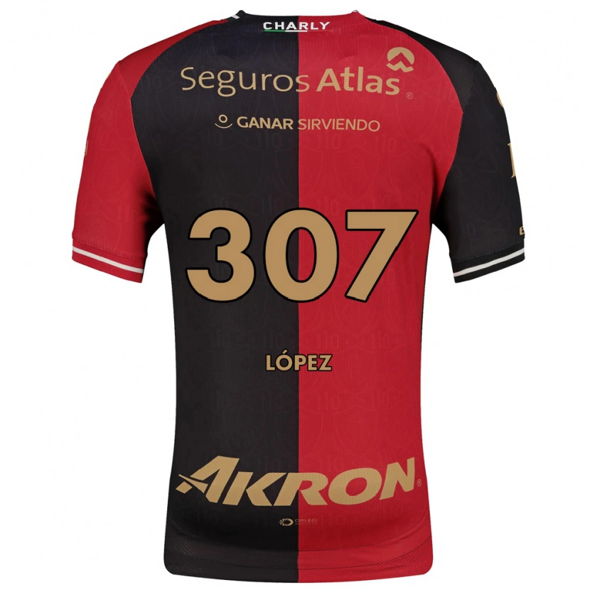 Danxen Niño Camiseta Said López #307 Rojo Negro Marrón 1ª Equipación 2026/27 La Camisa México