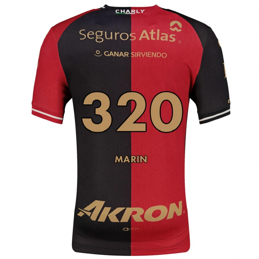 Danxen Niño Camiseta Donato Marín #320 Rojo Negro Marrón 1ª Equipación 2026/27 La Camisa México