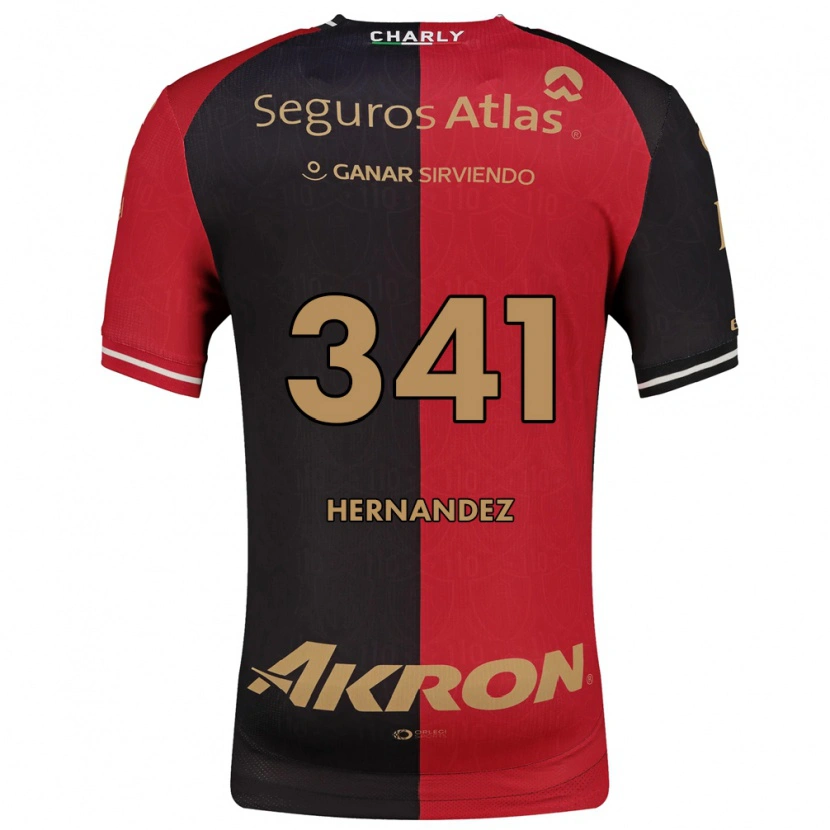 Danxen Niño Camiseta Leonardo Hernández #341 Rojo Negro Marrón 1ª Equipación 2026/27 La Camisa México