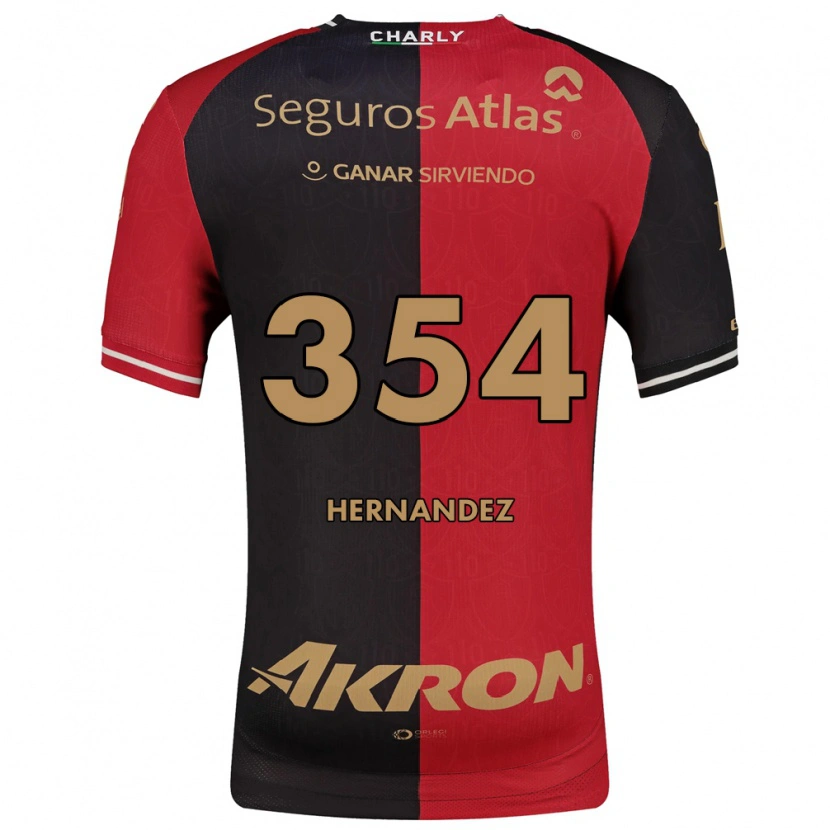 Danxen Niño Camiseta Daniel Hernández #354 Rojo Negro Marrón 1ª Equipación 2026/27 La Camisa México