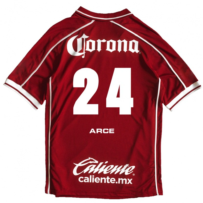 Danxen Niño Camiseta Fernando Arce #24 Blanco Rojo 1ª Equipación 2026/27 La Camisa México
