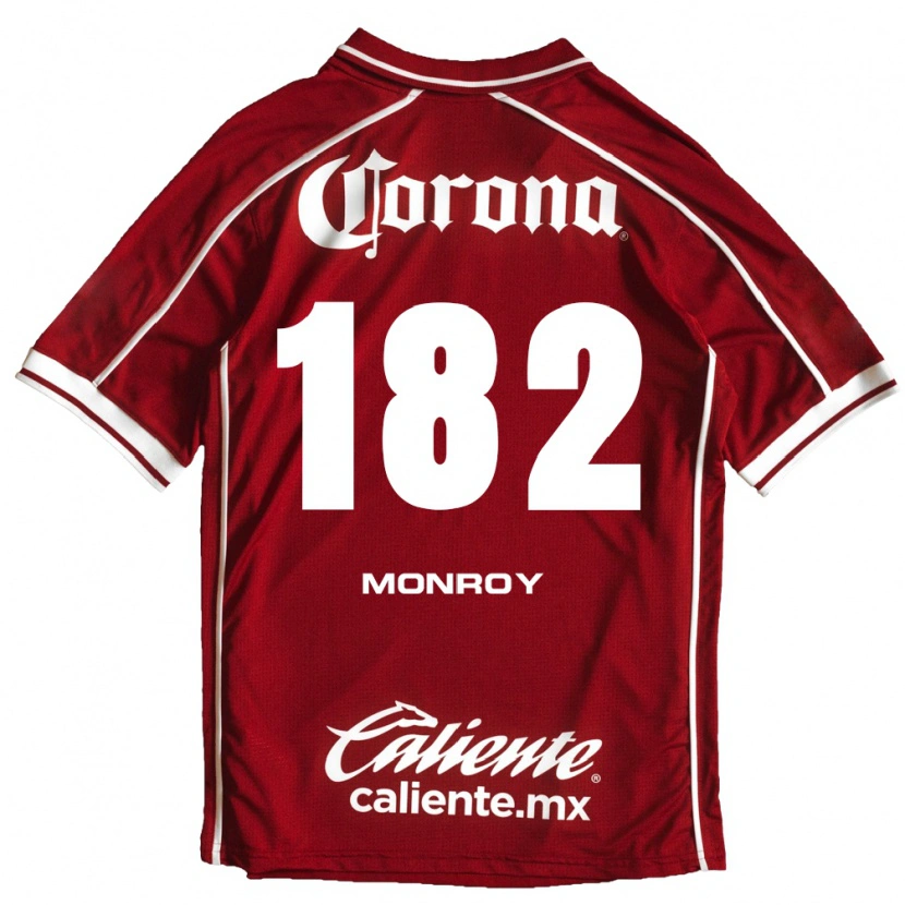 Danxen Niño Camiseta Brayan Monroy #182 Blanco Rojo 1ª Equipación 2026/27 La Camisa México