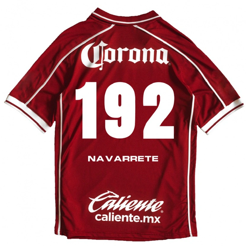 Danxen Niño Camiseta Luis Navarrete #192 Blanco Rojo 1ª Equipación 2026/27 La Camisa México