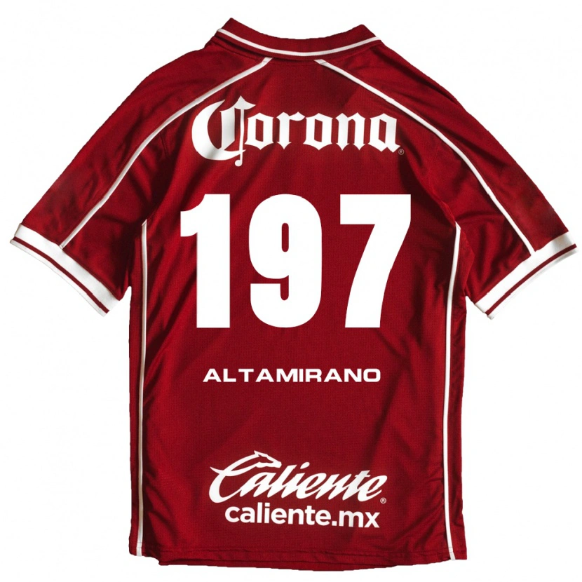 Danxen Niño Camiseta Óscar Altamirano #197 Blanco Rojo 1ª Equipación 2026/27 La Camisa México
