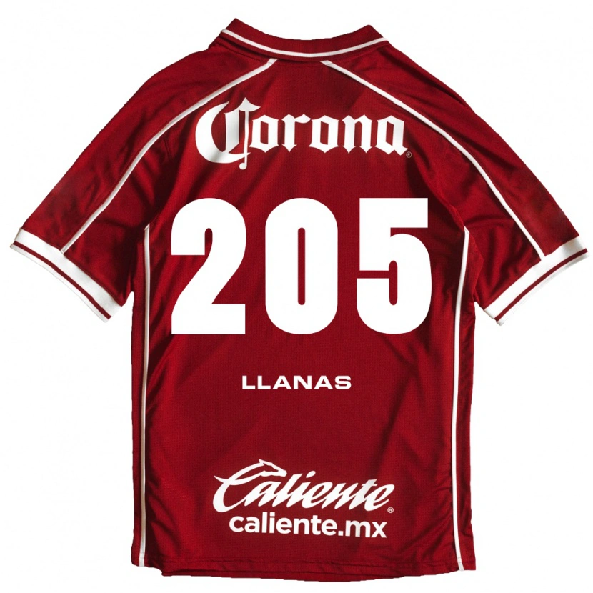Danxen Niño Camiseta Emmanuel Llanas #205 Blanco Rojo 1ª Equipación 2026/27 La Camisa México