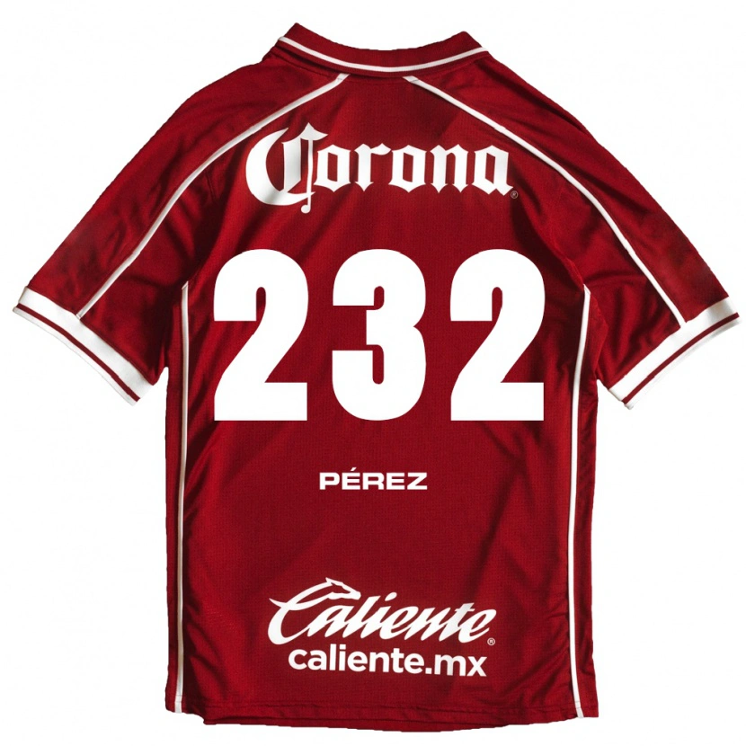 Danxen Niño Camiseta Diego Pérez #232 Blanco Rojo 1ª Equipación 2026/27 La Camisa México