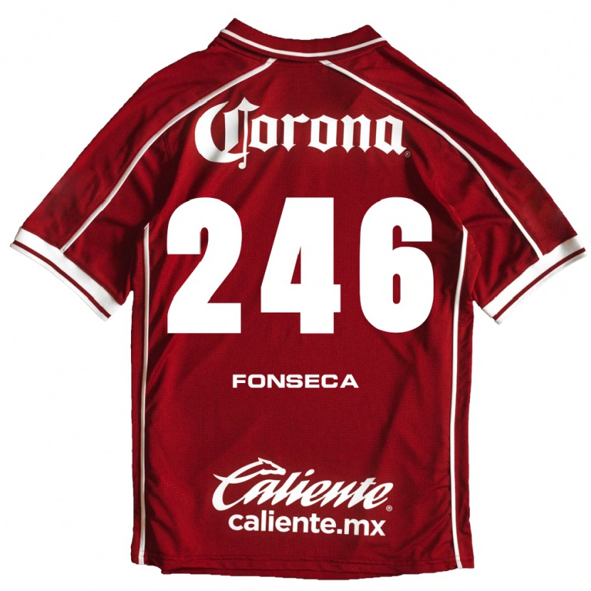 Danxen Niño Camiseta Fernando Fonseca #246 Blanco Rojo 1ª Equipación 2026/27 La Camisa México