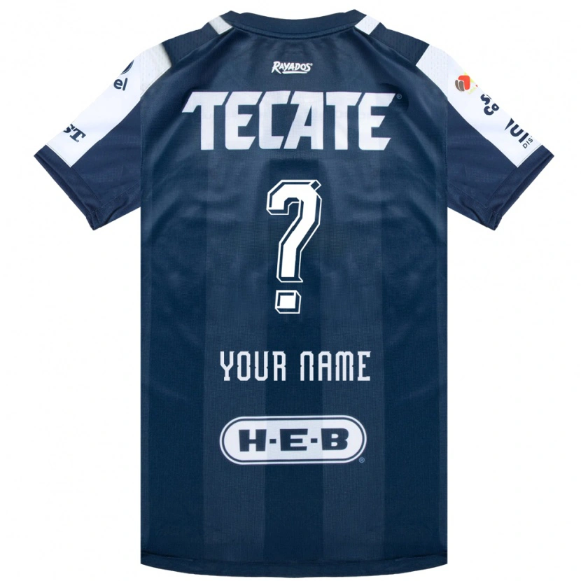 Danxen Niño Camiseta Su Nombre #0 Azul Tinta Blanco Rojo 1ª Equipación 2026/27 La Camisa México