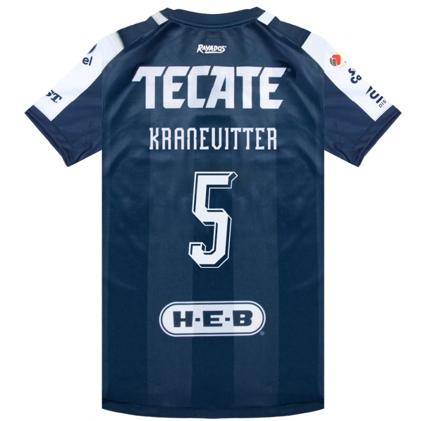 Danxen Niño Camiseta Matias Kranevitter #5 Azul Tinta Blanco Rojo 1ª Equipación 2026/27 La Camisa México