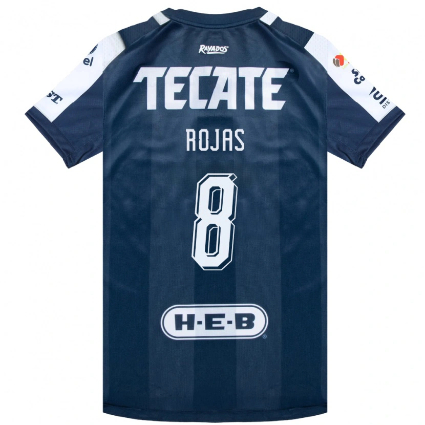 Danxen Niño Camiseta Joao Rojas #8 Azul Tinta Blanco Rojo 1ª Equipación 2026/27 La Camisa México