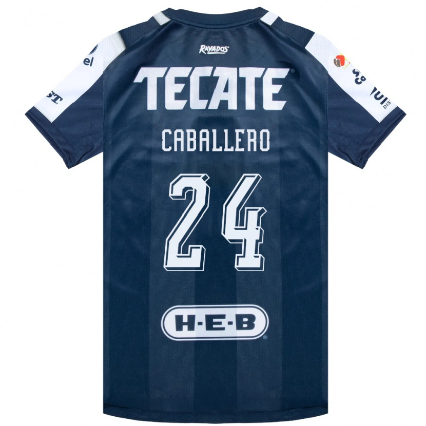 Danxen Niño Camiseta Mariana Caballero #24 Azul Tinta Blanco Rojo 1ª Equipación 2026/27 La Camisa México