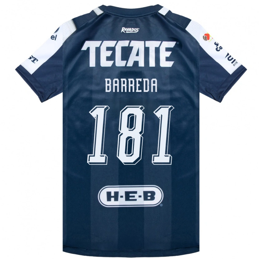 Danxen Niño Camiseta Dimas Barreda #181 Azul Tinta Blanco Rojo 1ª Equipación 2026/27 La Camisa México