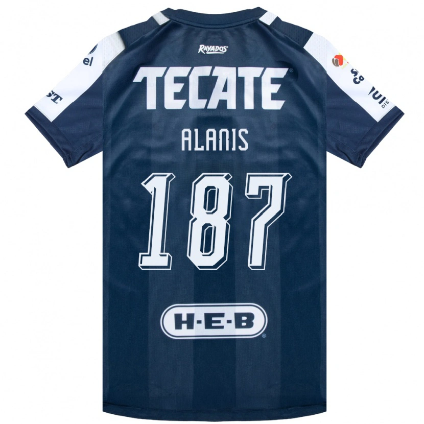 Danxen Niño Camiseta Brian Alanís #187 Azul Tinta Blanco Rojo 1ª Equipación 2026/27 La Camisa México