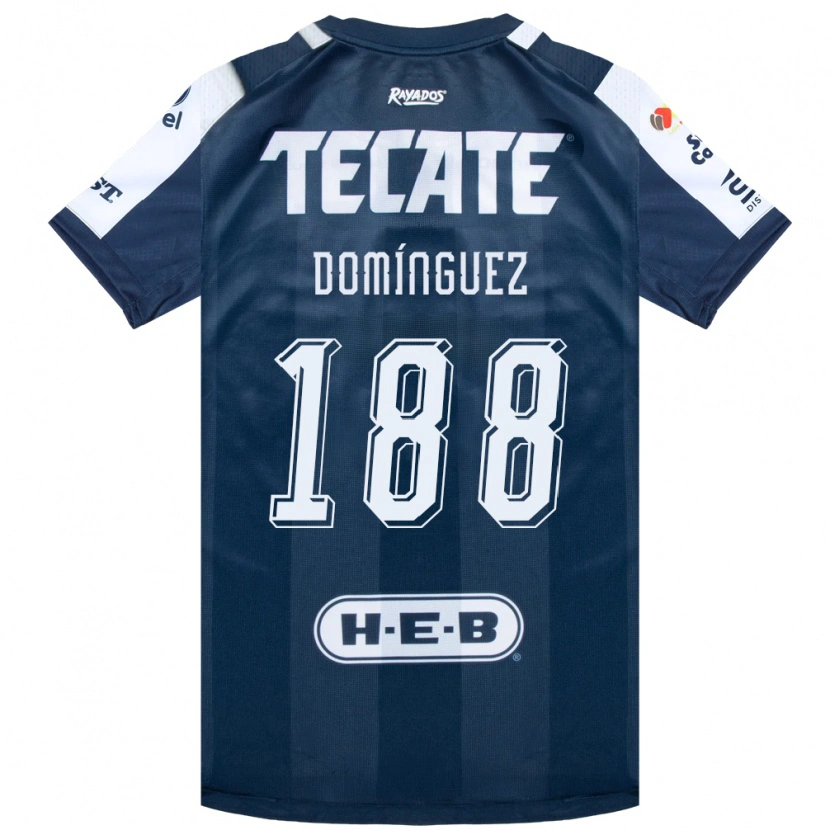 Danxen Niño Camiseta Joel Domínguez #188 Azul Tinta Blanco Rojo 1ª Equipación 2026/27 La Camisa México