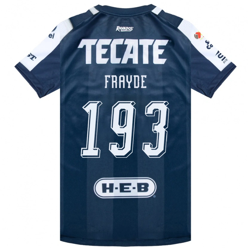 Danxen Niño Camiseta Carlos Frayde #193 Azul Tinta Blanco Rojo 1ª Equipación 2026/27 La Camisa México