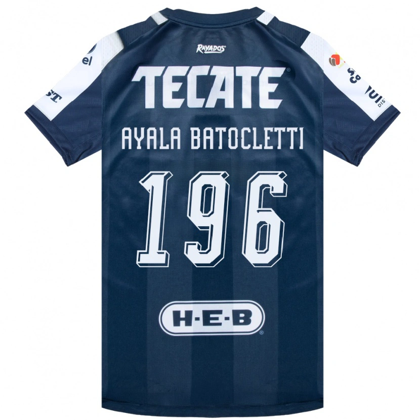 Danxen Niño Camiseta Nahuel Ayala Batocletti #196 Azul Tinta Blanco Rojo 1ª Equipación 2026/27 La Camisa México