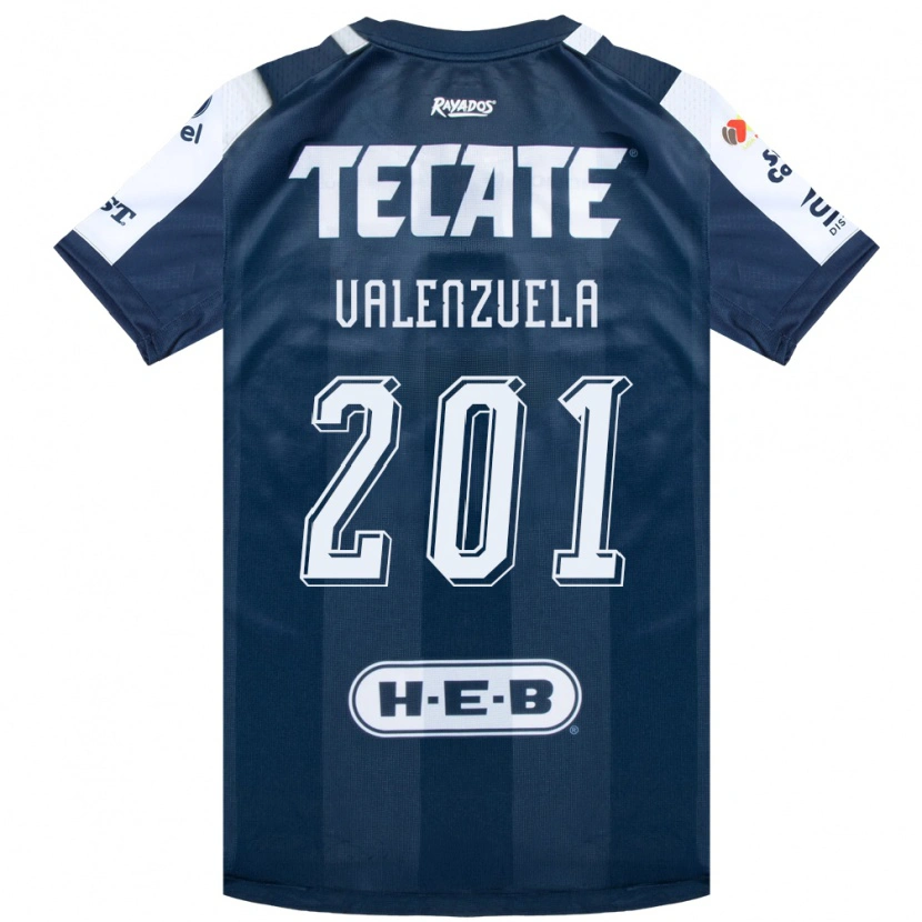 Danxen Niño Camiseta Francisco Valenzuela #201 Azul Tinta Blanco Rojo 1ª Equipación 2026/27 La Camisa México