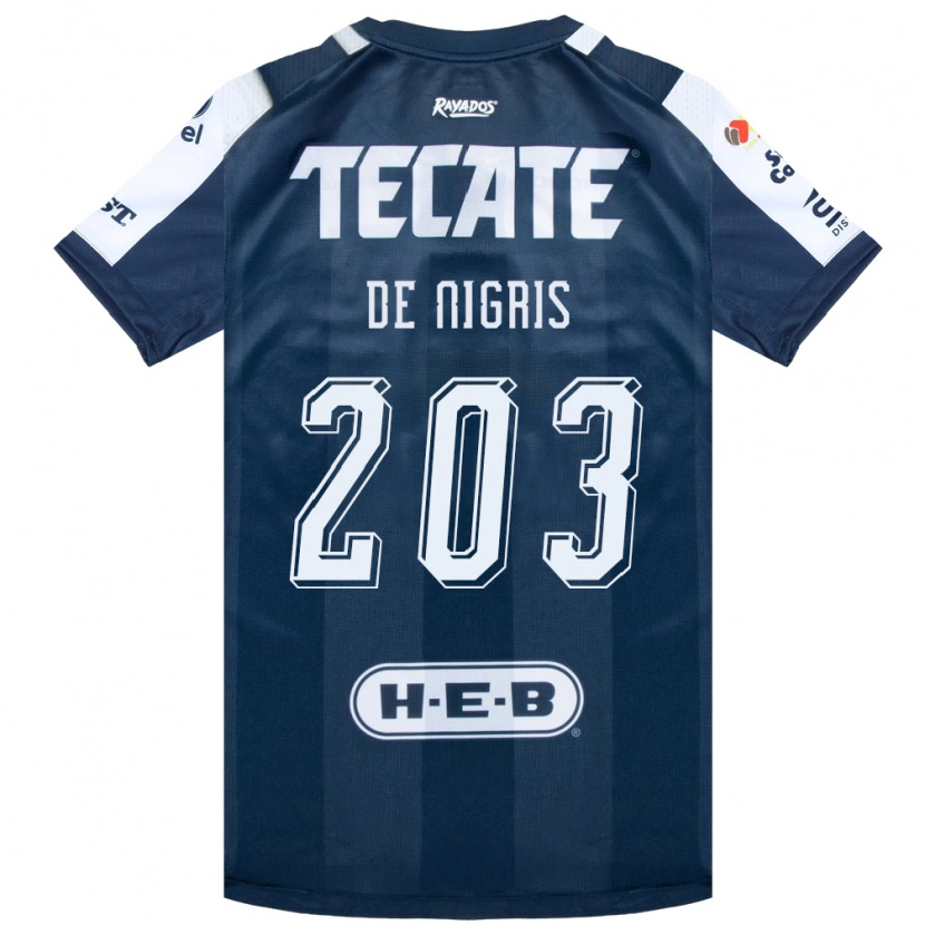 Danxen Niño Camiseta Aldo De Nigris #203 Azul Tinta Blanco Rojo 1ª Equipación 2026/27 La Camisa México