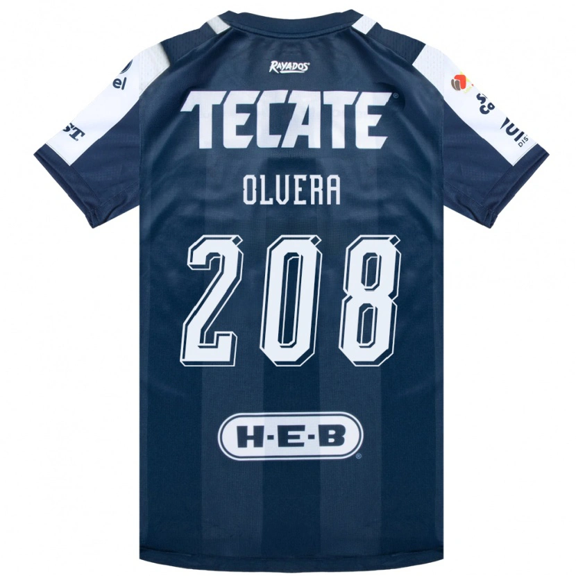 Danxen Niño Camiseta Marcelo Olvera #208 Azul Tinta Blanco Rojo 1ª Equipación 2026/27 La Camisa México