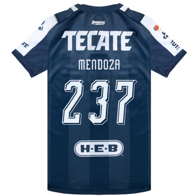 Danxen Niño Camiseta José Mendoza #237 Azul Tinta Blanco Rojo 1ª Equipación 2026/27 La Camisa México