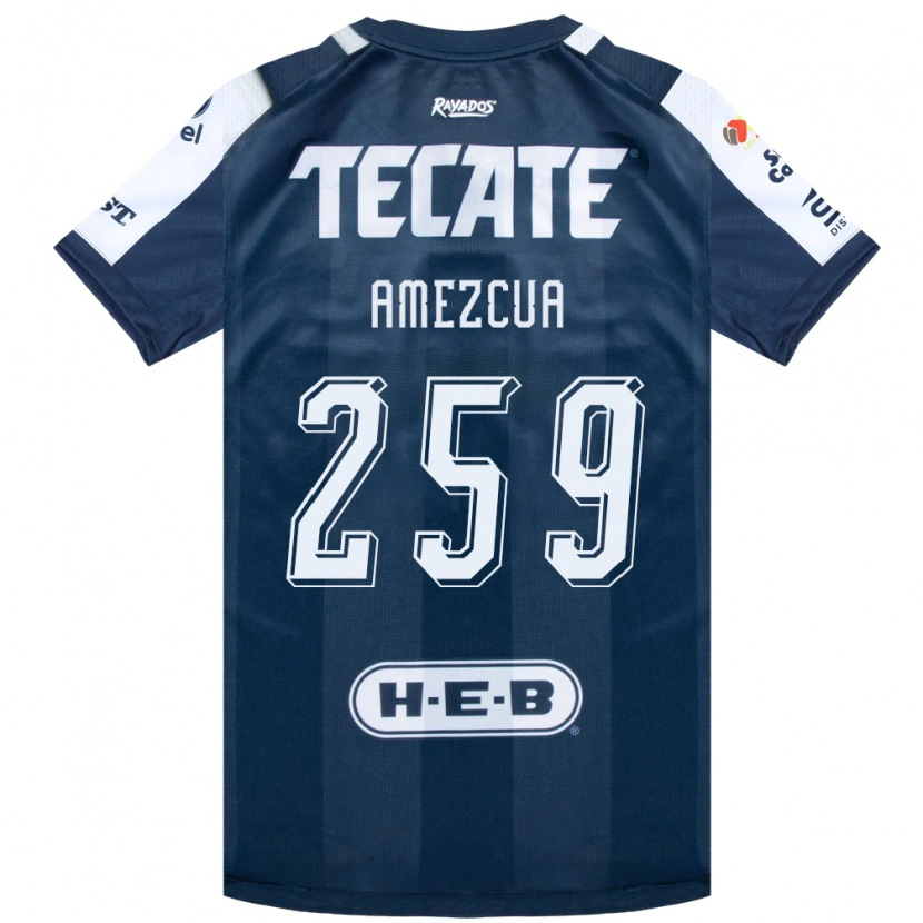 Danxen Niño Camiseta Ángel Amezcua #259 Azul Tinta Blanco Rojo 1ª Equipación 2026/27 La Camisa México