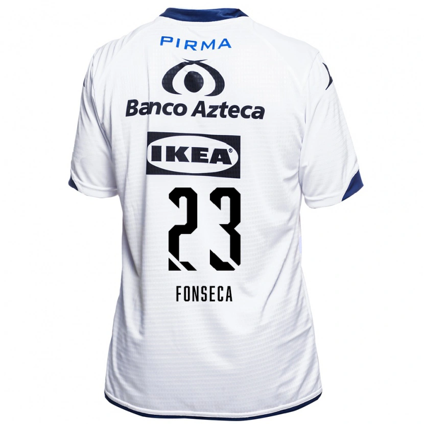 Danxen Niño Camiseta Camila Fonseca #23 Blanco Negro Azul 1ª Equipación 2026/27 La Camisa México