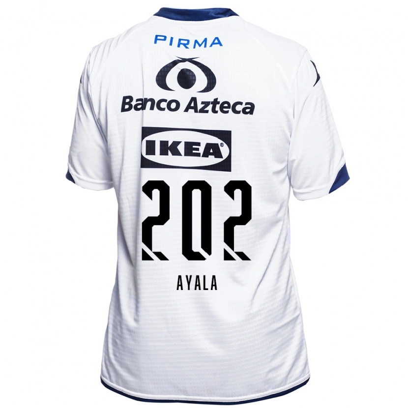 Danxen Niño Camiseta Diego Ayala #202 Blanco Negro Azul 1ª Equipación 2026/27 La Camisa México