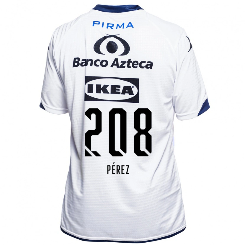 Danxen Niño Camiseta Osvaldo Pérez #208 Blanco Negro Azul 1ª Equipación 2026/27 La Camisa México