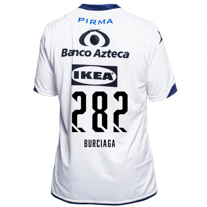Danxen Niño Camiseta Emiliano Burciaga #282 Blanco Negro Azul 1ª Equipación 2026/27 La Camisa México