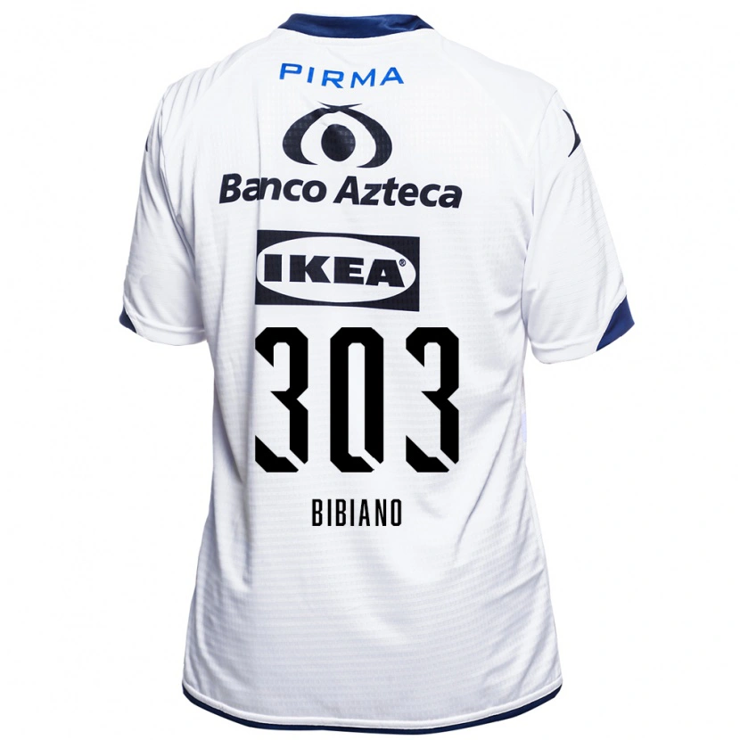 Danxen Niño Camiseta Christiano Bibiano #303 Blanco Negro Azul 1ª Equipación 2026/27 La Camisa México