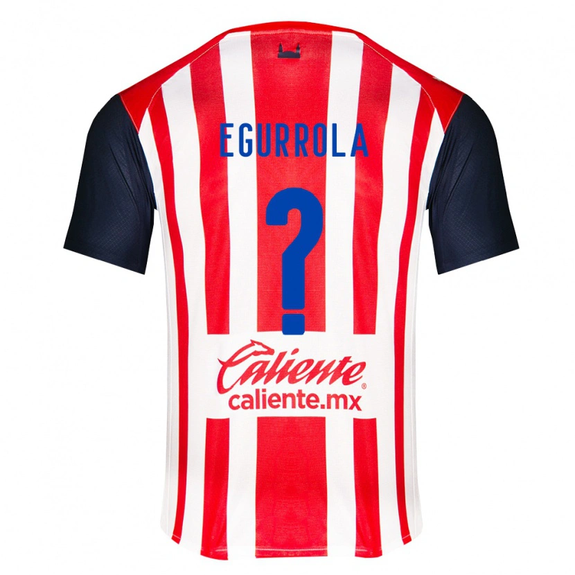 Danxen Niño Camiseta Luis Egurrola #0 Rojo Negro Blanco 1ª Equipación 2026/27 La Camisa México