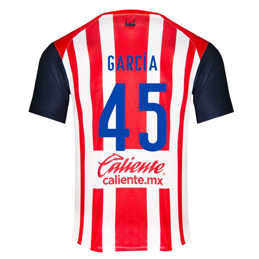 Danxen Niño Camiseta Eduardo García #45 Rojo Negro Blanco 1ª Equipación 2026/27 La Camisa México
