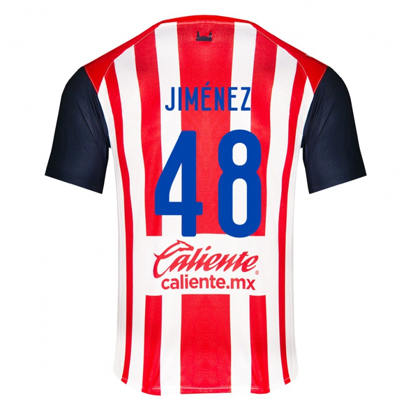 Danxen Niño Camiseta Leonardo Jiménez #48 Rojo Negro Blanco 1ª Equipación 2026/27 La Camisa México