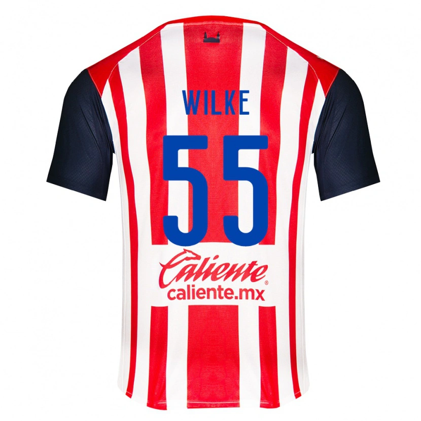 Danxen Niño Camiseta Teun Wilke #55 Rojo Negro Blanco 1ª Equipación 2026/27 La Camisa México