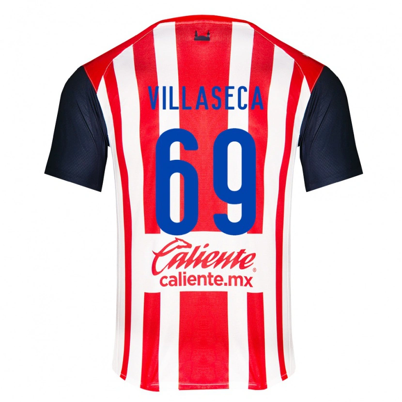 Danxen Niño Camiseta Daniel Villaseca #69 Rojo Negro Blanco 1ª Equipación 2026/27 La Camisa México