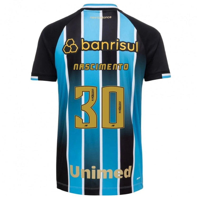 Danxen Niño Camiseta Matheus Nascimento #30 Azul Marrón Negro 1ª Equipación 2026/27 La Camisa México