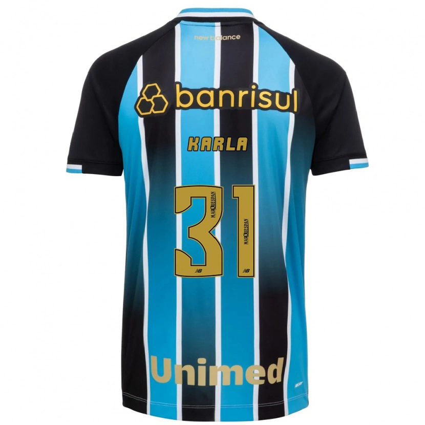 Danxen Niño Camiseta Emmily Karla #31 Azul Marrón Negro 1ª Equipación 2026/27 La Camisa México