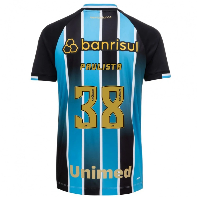 Danxen Niño Camiseta Caio Paulista #38 Azul Marrón Negro 1ª Equipación 2026/27 La Camisa México