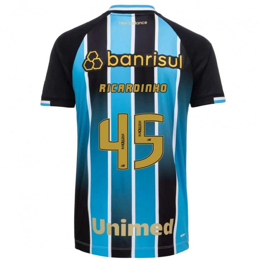 Danxen Niño Camiseta Ricardinho #45 Azul Marrón Negro 1ª Equipación 2026/27 La Camisa México